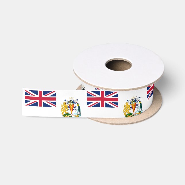 Ruban En Satin Drapeau du territoire antarctique britannique (Bobine)