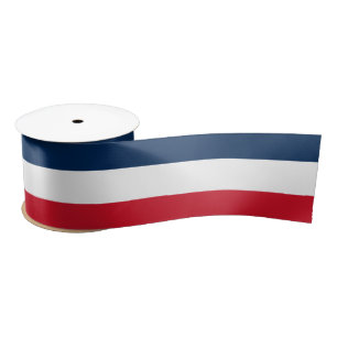 Ruban En Satin Drapeau français