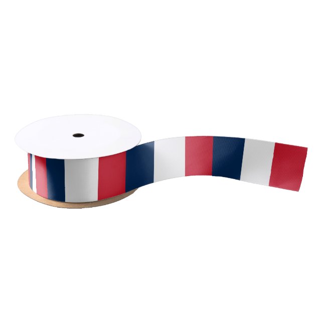 Ruban En Satin Drapeau français (Bobine)