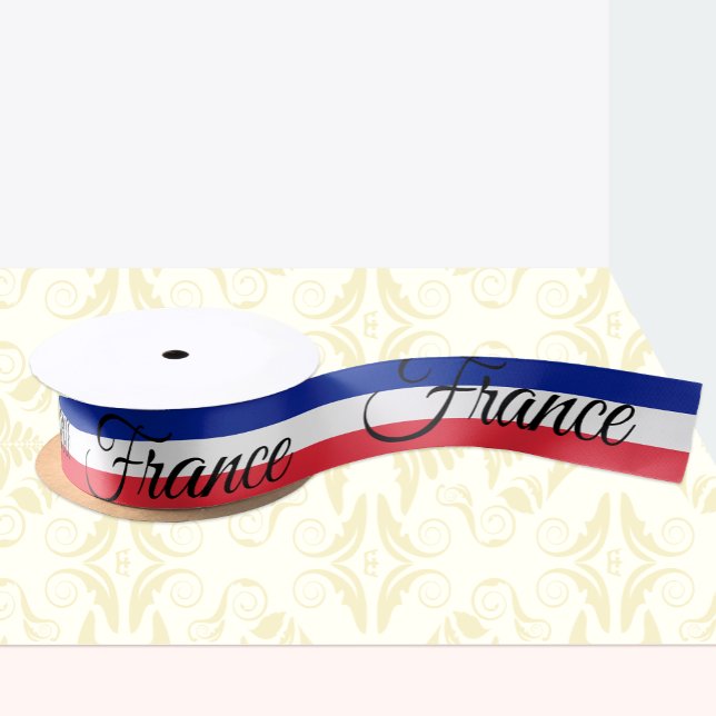 Ruban En Satin Drapeau français & Voyage France, vacances / sport (Créateur téléchargé)