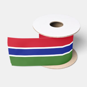Ruban En Satin Drapeau Gambie