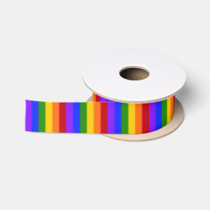 Ruban En Satin Drapeau Gay pride arc-en-ciel plat