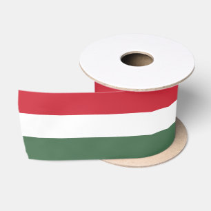 Ruban En Satin Drapeau Hongrie