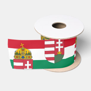 Ruban En Satin Drapeau hongrois, Emlem & Hongrie parti /sports