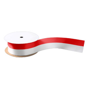 Ruban En Satin Drapeau Indonésie