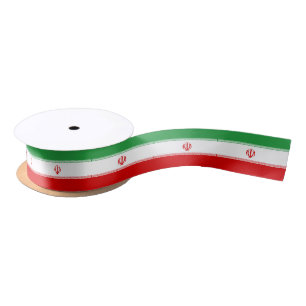 Ruban En Satin Drapeau Iran