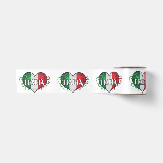 Ruban En Satin Drapeau italien Design Italia