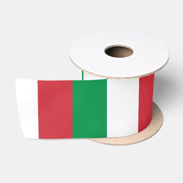 Ruban En Satin Drapeau italien (Italie) (Bobine)