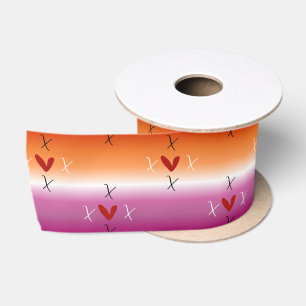Ruban En Satin Drapeau Lesbien X Love X Sunset