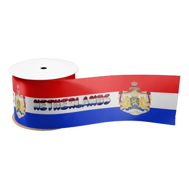 Ruban En Satin drapeau néerlandais (Bobine)