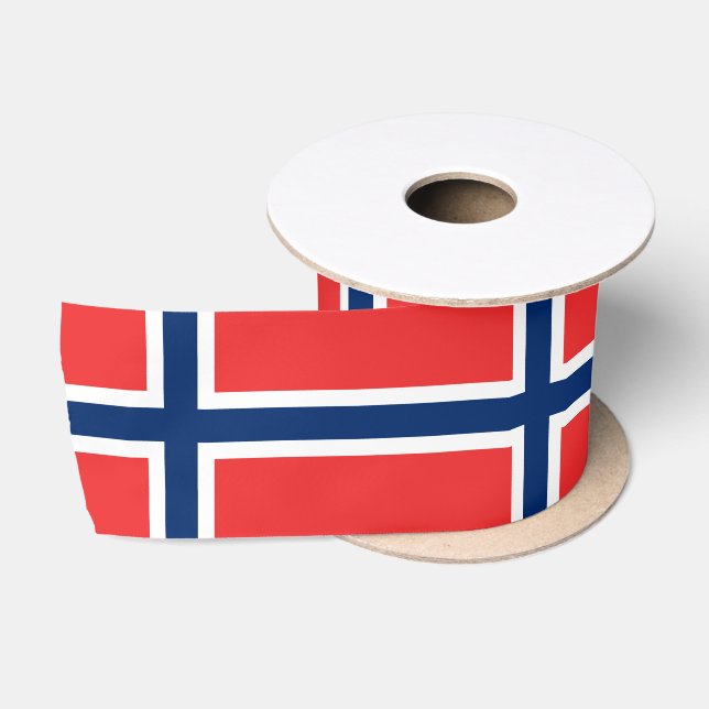Ruban En Satin Drapeau norvégien (Norvège) (Bobine)