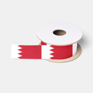 Ruban En Satin Drapeau patriotique de Bahreïn