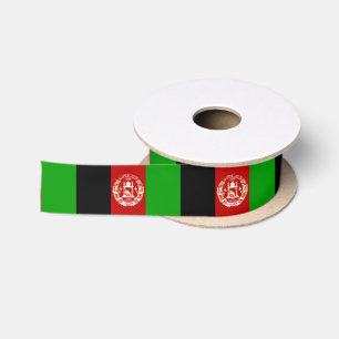 Ruban En Satin Drapeau patriotique de l'Afghanistan