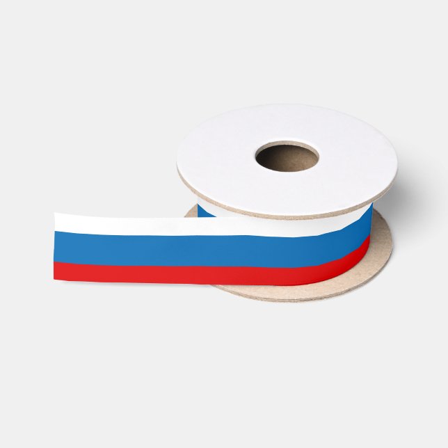 Ruban En Satin Drapeau patriotique russe panslave (Bobine)