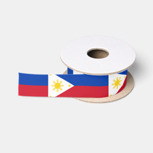 Ruban En Satin Drapeau philippin des Philippines