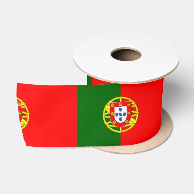 Ruban En Satin Drapeau portugais (Portugal) (Bobine)