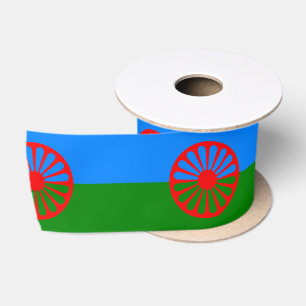 Ruban En Satin Drapeau romani