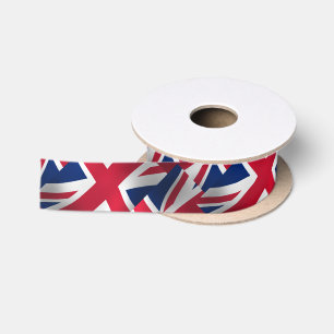 RUBAN EN SATIN DRAPEAU ROYAL ANGLETERRE