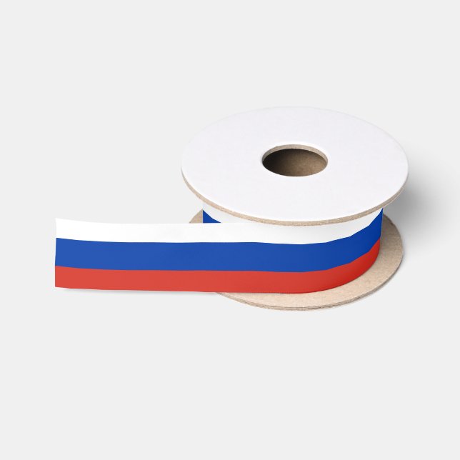 Ruban En Satin Drapeau russe (Bobine)
