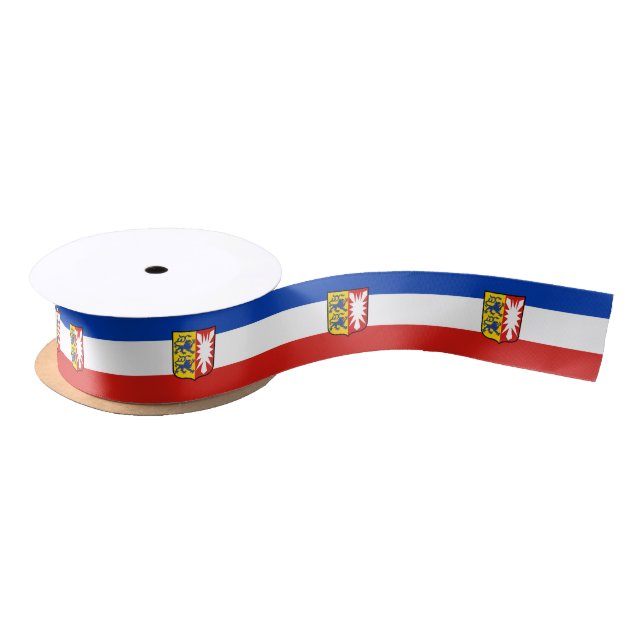 Ruban En Satin Drapeau Schleswig-Holstein (Bobine)