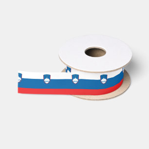 Ruban En Satin Drapeau slovène et voyage en Slovénie, vacances/