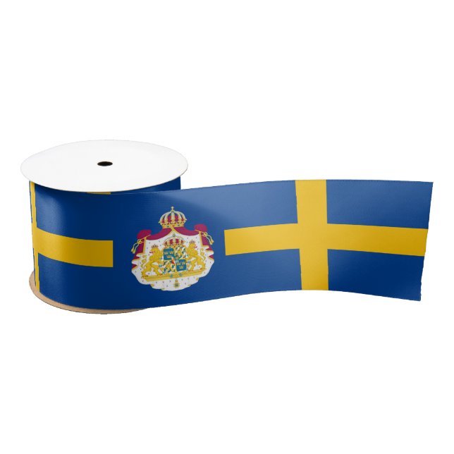 Ruban En Satin Drapeau suédois (Bobine)