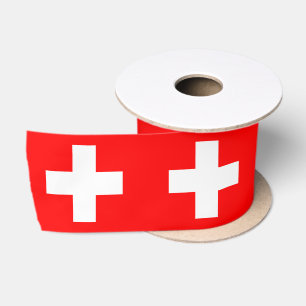 Ruban En Satin Drapeau suisse personnalisé Schweiz Suisse Europe