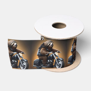 Ruban En Satin Drôle Vélo De Fente Sur Moto,