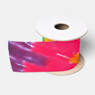 Ruban En Satin Dye de jonction psychédélique