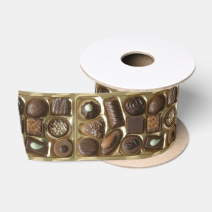 Ruban En Satin échantillons de chocolat