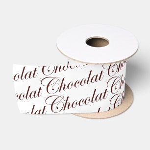 Ruban En Satin Écran de chocolat français au chocolat Ruban