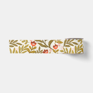 Ruban En Satin Elégant aquarelle motif floral