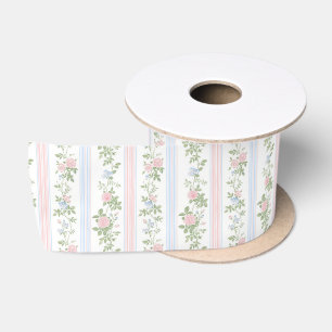 Ruban En Satin Élégant floral Vintage