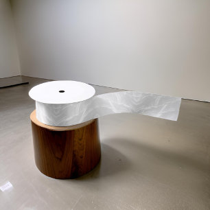 Ruban En Satin Élégant gris blanc