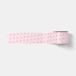 Ruban En Satin Élégant Motif d'arbre de Noël rose Ombre