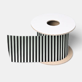 Ruban En Satin Élégant Motif de bande noire et argent