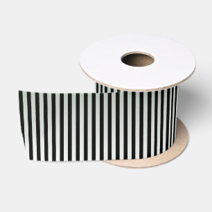 Ruban En Satin Élégant Motif de bande noire et argent