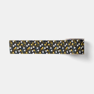 Ruban En Satin Élégant motif floral de Tulipe