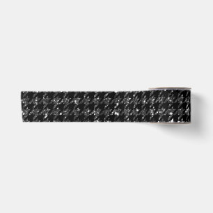 Ruban En Satin Elégant noir avec Parties scintillant look Houndst