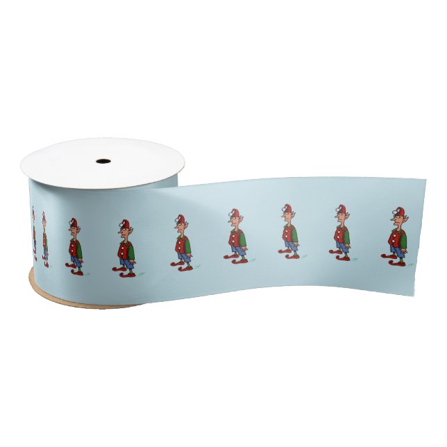 Ruban En Satin Elf At Attention bobine de ruban bleu (Bobine)