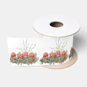 Ruban En Satin Elsa Beskow Champignons Whimsical Enfants