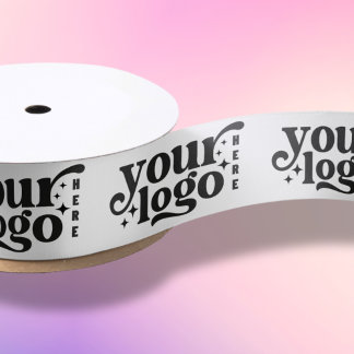 Ruban En Satin Emballage cadeau de marque logo d'entreprise perso