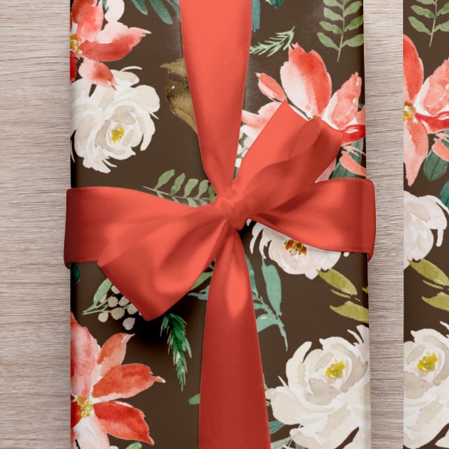 Ruban En Satin Emballage cadeau simple et élégant en terre cuite  (The wrapping paper can be purchased separately - please see the collection)