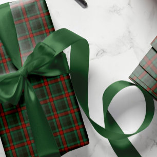Ruban En Satin Emballage cadeau vert forêt simple élégant