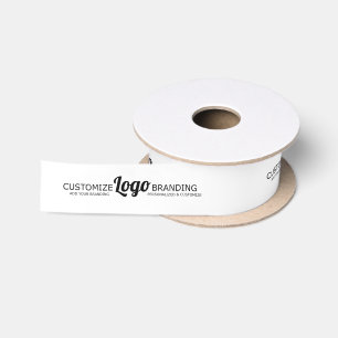 Ruban En Satin Emballage de logo de l'entreprise personnalisée