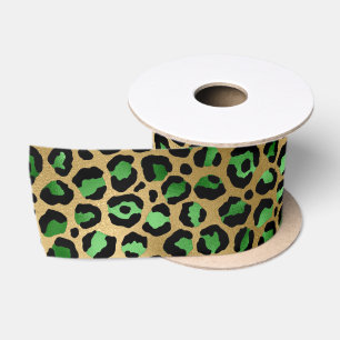 Ruban En Satin Emerald and Gold Safari Series Design 8