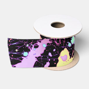 Ruban En Satin encre arc-en-ciel extrême :