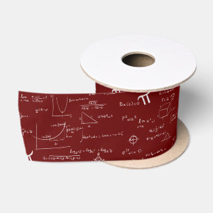Ruban En Satin Équations mathématiques de marron Formules Algebra