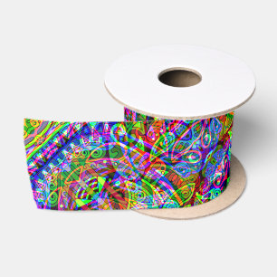 Ruban En Satin Esquisse Imaginaire Art - Neon Abstrait Maj 3