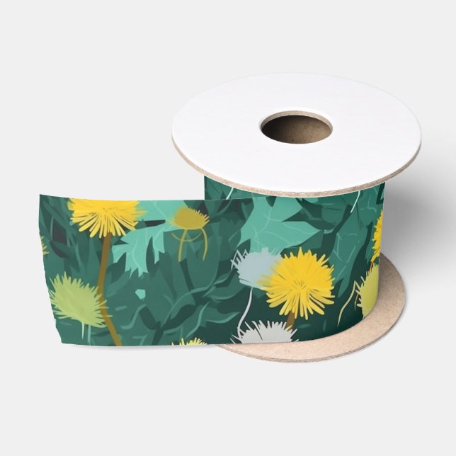 Ruban En Satin Été Dandelion Meadow (Bobine)